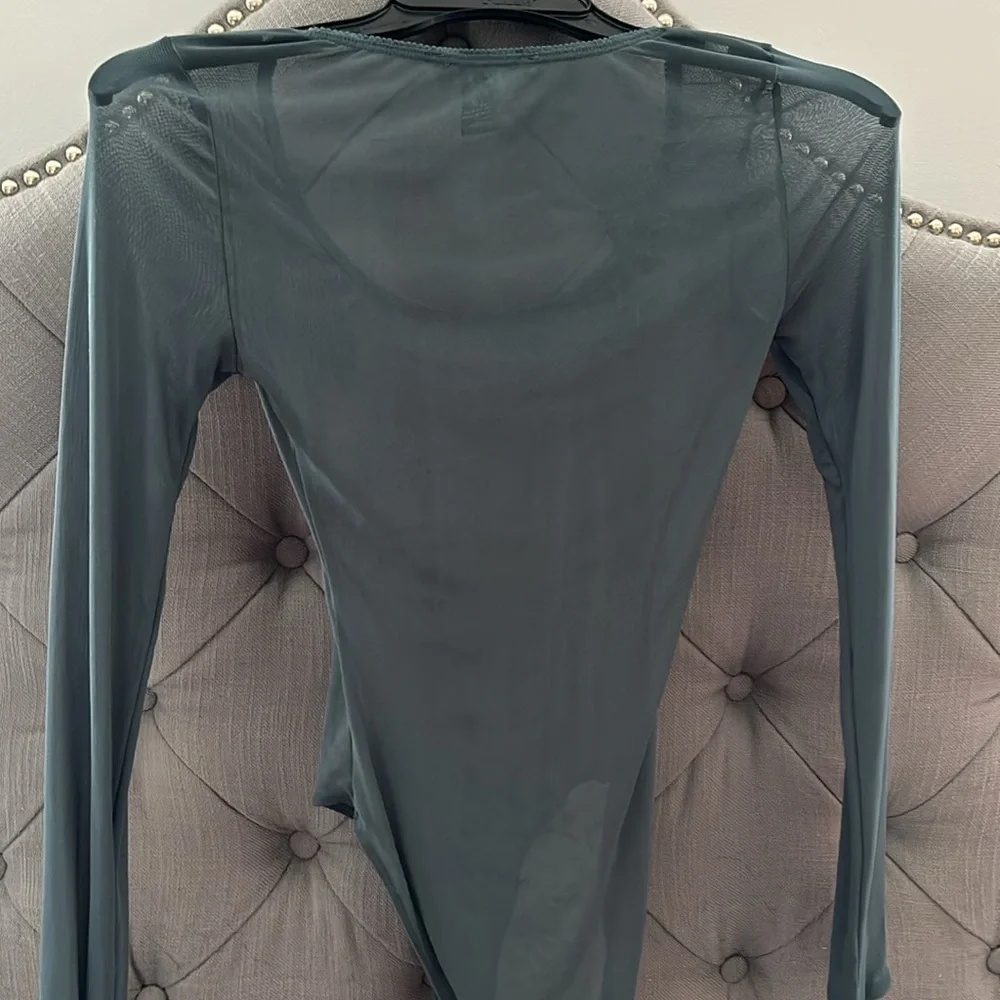 Forever 21 Blue Mesh Bodysuit - Picture 3 of 3